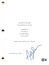 Andy Serkis Signed The Lord of the Rings Full Script Authentic Autograph Beckett