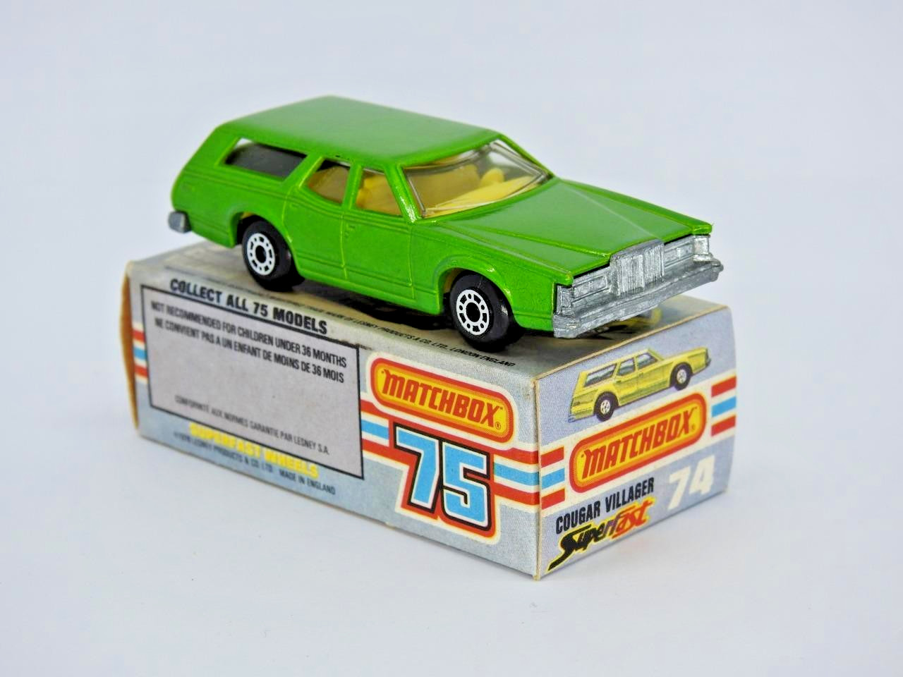 MATCHBOX LESNEY SUPERFAST MINT BOXED No.74 MERCURY COUGAR VILLAGER 1978-81 thumbnail 6