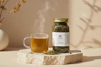 Bconscious Naturals Spearmint Leaves Hair Reducing Hormonal Tea Blend Jar - 113g
