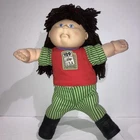Cabbage Patch Kids Poseable Vintage 1990 Girl Blue Eyes Brown Hair