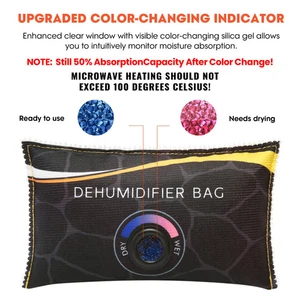 Car Dehumidifier Moisture Absorber Reusable Silica Gel Drying Bag Multifunction 
