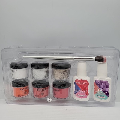 Modelones DIP POWDER Kit, 6 Colors, Base, Activator & Gel Top