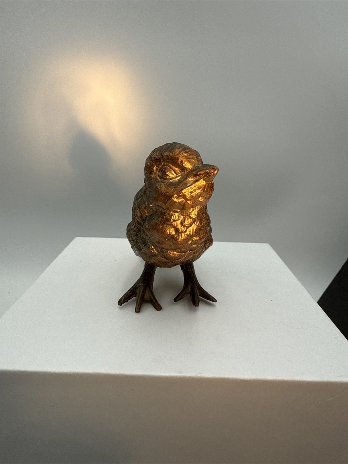 Vintage Cast Metal Standing Sewing Bird Pin Cushion