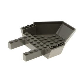 1x Lego Cockpit 12x10x2 2/3 Vintage Dark Grey Rock Raiders 4980 4970 30299
