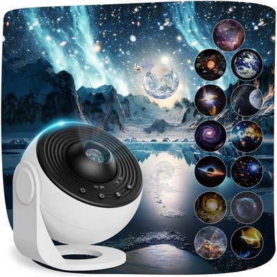 13-in-1 Star Projector Galaxy Light, LED Night Light for Bedroom, Milky Way Mood