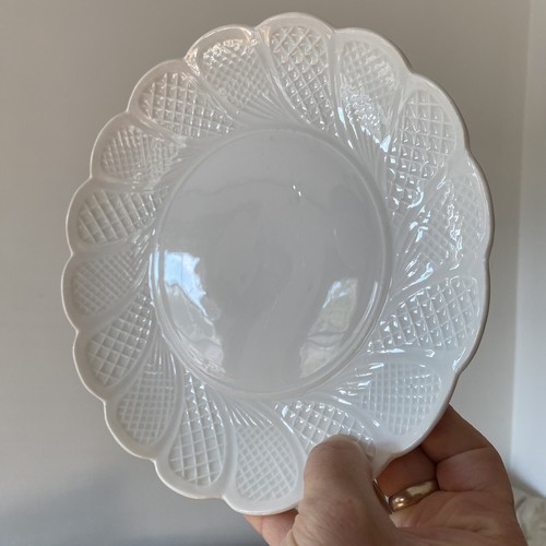 Meissen Plate - Basket Weave Vecchio Ginori Pattern - German Porcelain Antique - Picture 9 of 9