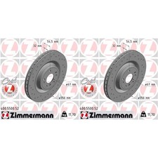 2x ZIMMERMANN SPORT BREMSSCHEIBEN 350mm GELOCHT VORNE passend f&uuml;r MERCEDES GL GL