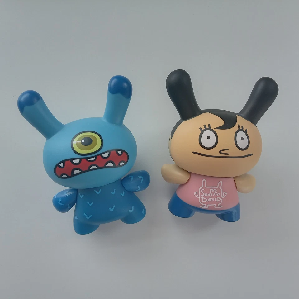 Kidrobot: David Horvath Dunny 3" Vinyl Art Figure 2005 2-Faced Series uglydoll - Image 2 of 2