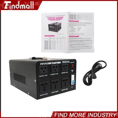 3000W Voltage Converter Transformer Step Up/Down 110V-120V to 220-240V
