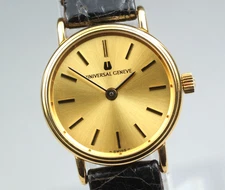 [NEAR MINT+++] Vintage Universal Geneve 542684 Gold Manual Winding Womens Watch