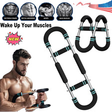 Twister Arm Trainer, 60-100Lb Adjustable Power Twister Bar, Chest Shoulder