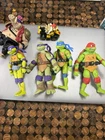 teenage mutant ninja turtles toys lot vintage