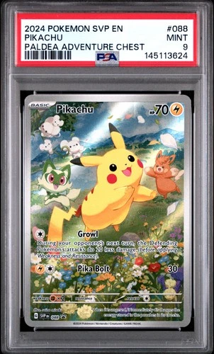 145113624 Pikachu 2023 Pokemon SV Black Star Promos #088 PSA 9