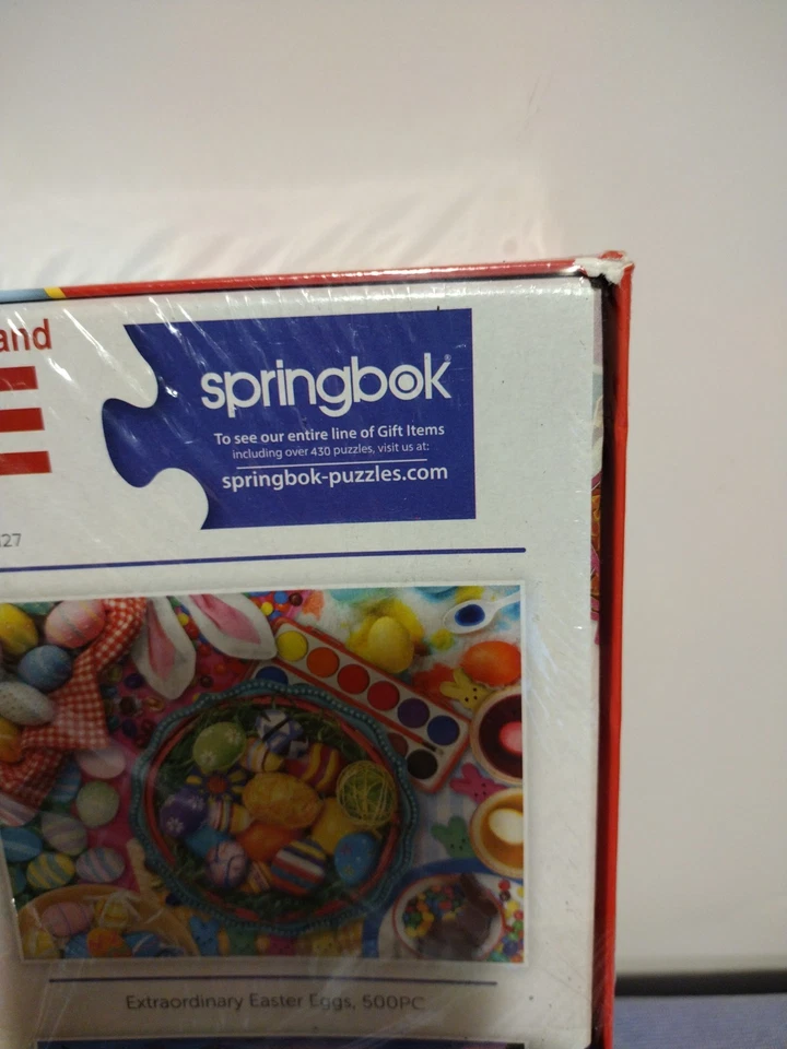 New / Sealed Bird Bath 500 Piece Jigsaw Puzzle Springbok  (Made in USA) - Image 4 of 4