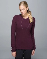 Lululemon The Sweater The Better Pullover in Heathered Bordeaux 12 Minimalist