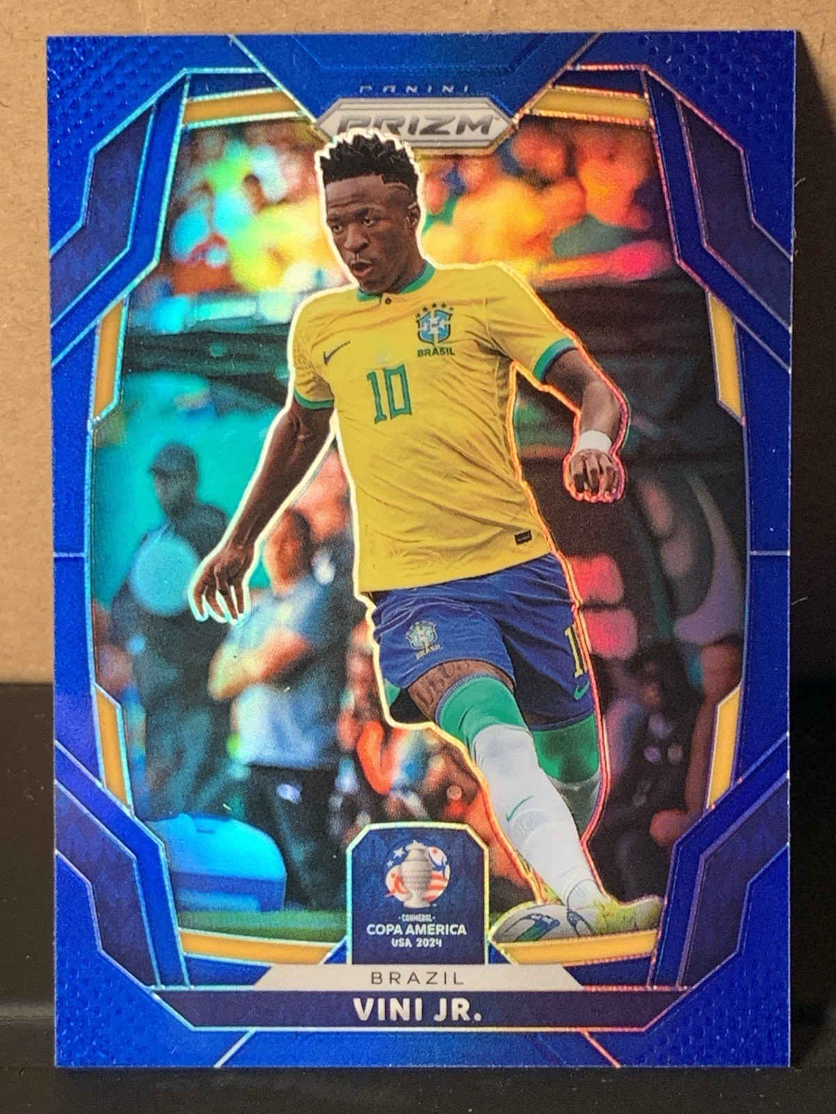 2024 Panini Prizm Copa America #34 Vinicius Junior Blue PRIZM 88/110 Brazil