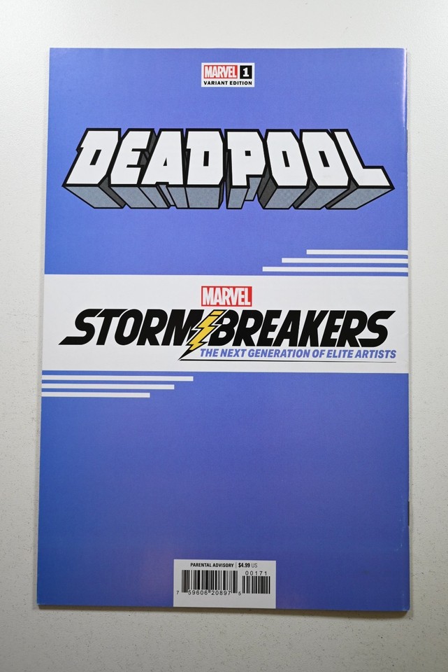 Deadpool #1 Jan Bazaldua 'stormbreakers' Variant (Marvel Comics June ...