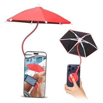 UPF 45+ Magnetic Phone Umbrella,Phone Umbrella for Sun RED(Upgrade for Phone)