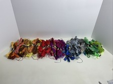 Mixed Lof of 125 Skeins Embroidery Threads Floss Various Colors