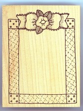 Vintage Azadi-Floral Ribbon Frame 9298M 4" x 5.25"