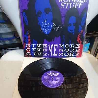 The Wonder Stuff - Give Give Give Me More 12'' Single signed Record GONEX 3 Vinyl