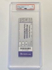 Zac Veen 2025 MLB Debut Full Ticket 4/8/2025 Rockies PSA 9