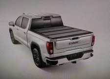 Long Bed Hard Folding Truck Bed Cover In Matte Black By Realtruck Adv. For Gmc