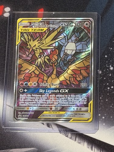 Pokemon Moltres & Zapdos & Articuno GX SM210 Holo Promo TAG TEAM English