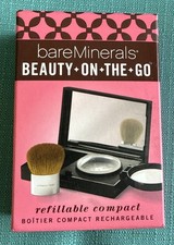 NEW RARE LIMITED EDITION BAREMINERALS BEAUTY ON THE GO REFILLABLE COMPACT