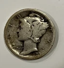 1918 P Mercury Dime, 90% Silver As Shown