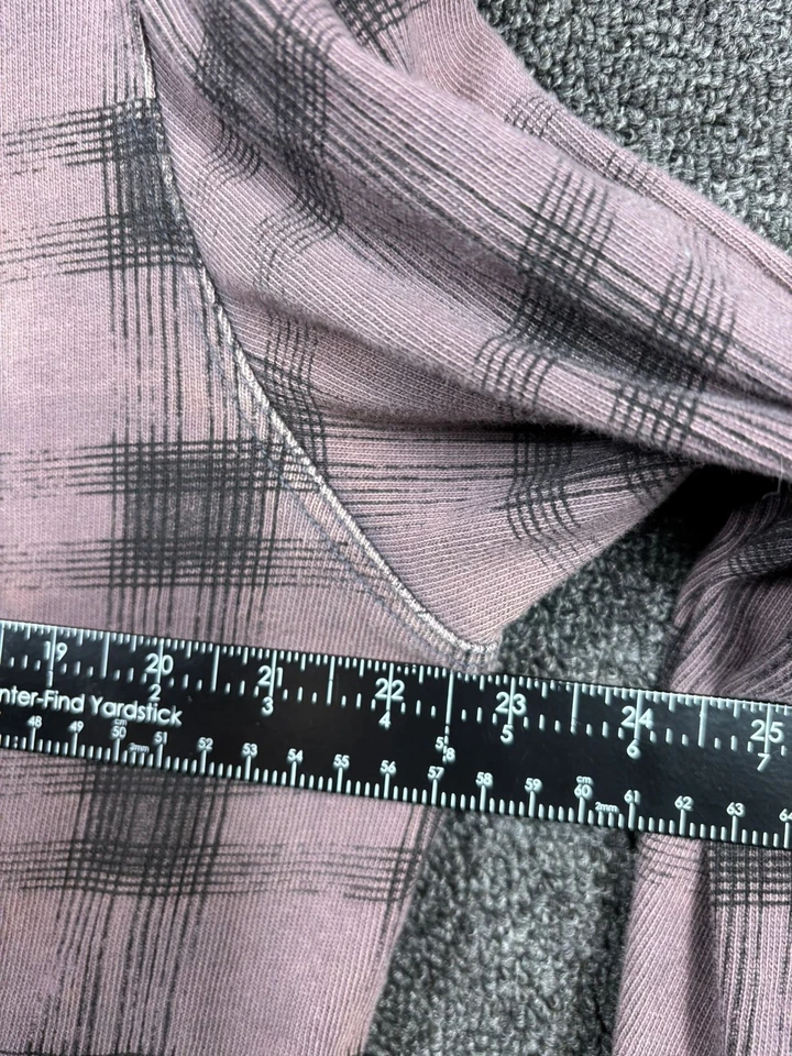 Camisa ONeill Para Hombres XL Púrpura Negra A Cuadros Abotonada Manga Larga Calce Moderno Informal Foto 4 de 4