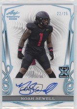 2023 Leaf Trinity White Platinum Spectrum 22/25 Noah Sewell #BA-NS1 Auto 14lt