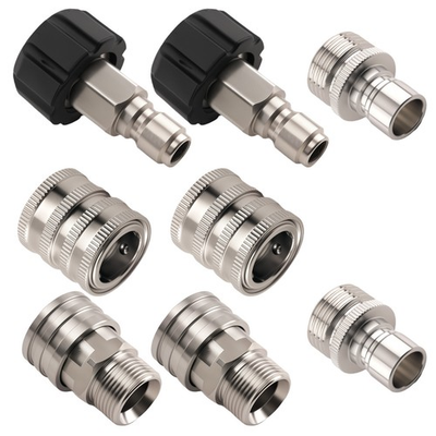 #ad 8 Pieces M22 14mm Pressure Washer Quick Connect Adapter Stainless Steel $30.70
