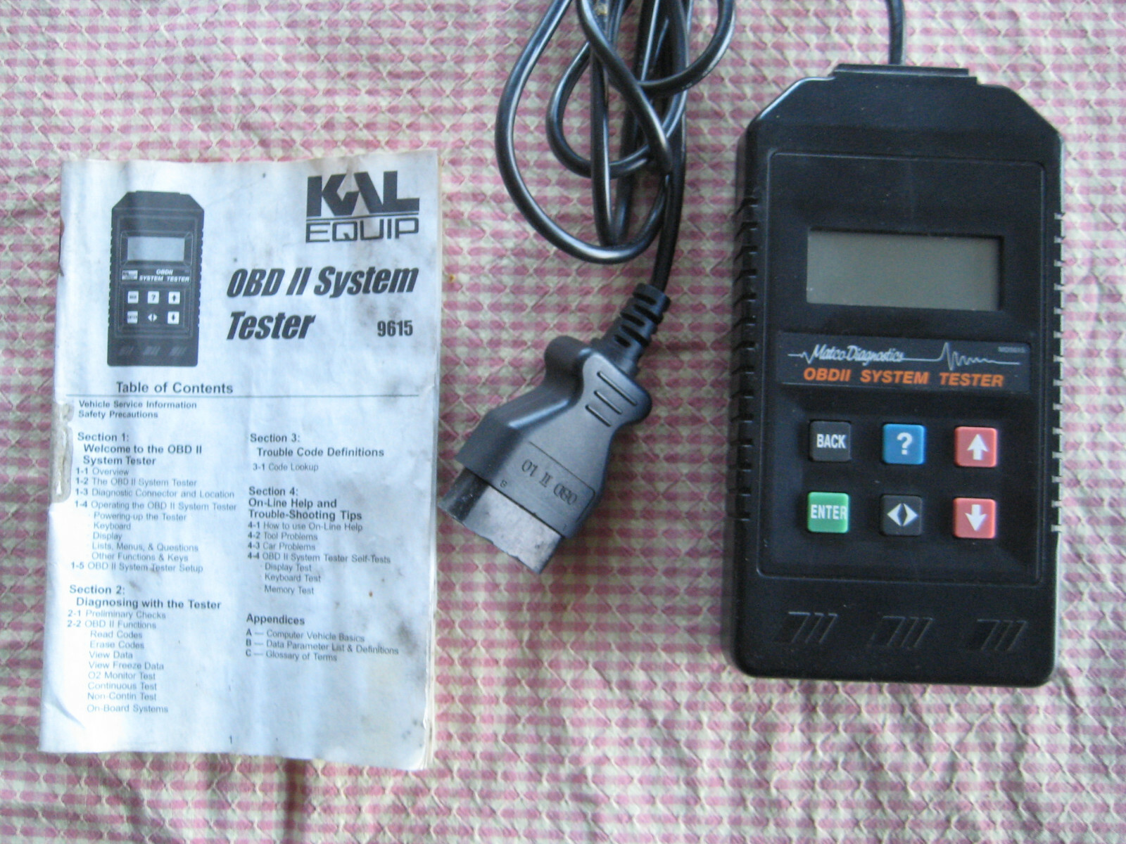 automotive diagnostic OBD II Systems tester