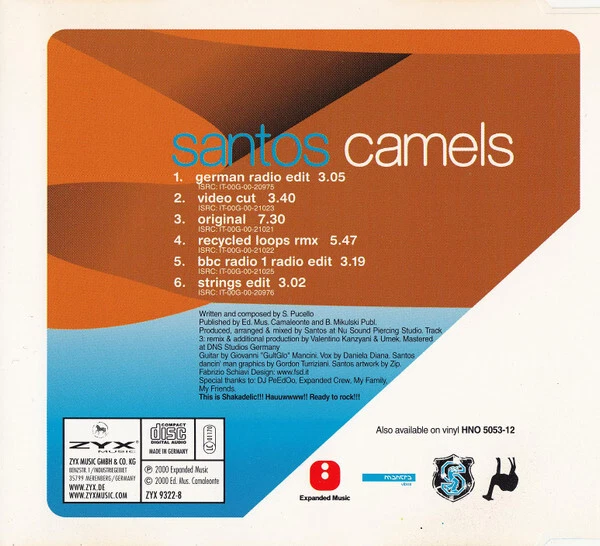 Santos – Camels (ZYX Music – ZYX 9322-8) - Bild 2 von 3