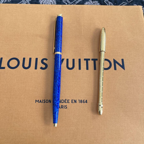 vintage]D unhill Louis Vuitton ballpoint pen Black Around