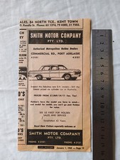 EH Holden Smith Motor Co. Advertisement from a South Australian 1965 Magazine