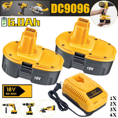 6.0Ah 18V For Dewalt 18 VOLT DC9096 DC9098 Ni-MH Battery DC9099 NEW Replacement