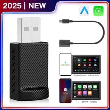 2 in 1 Wired to Wireless Carplay Android Auto Adapter USB Car Dongle Connect Box