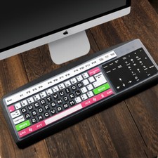 Universal silicone Clear Desktop Computer Keyboard Skin Cover for PC 104/107Keys