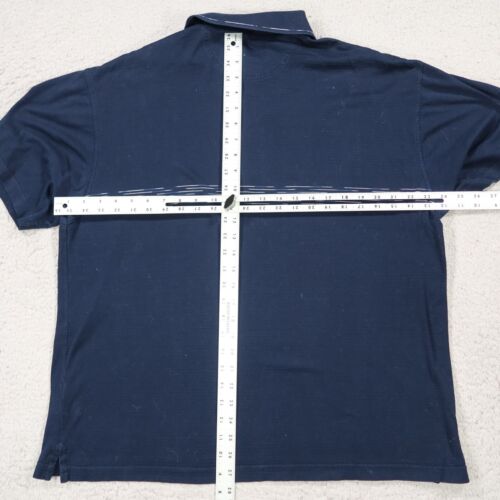 Greg Norman Polo Shirt Mens M Blue 60/2 Double Mercerized Cotton Golf - Picture 5 of 10
