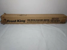 150 FEET Frost King V54184 Clear Vinyl Sheet 36in X 150ft 4 Mil. Energy Smart 