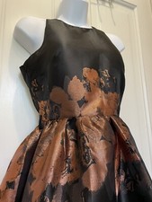 Little Mistress Black Copper Party Dress Formal Spooky US 4 UK 8 Dark London