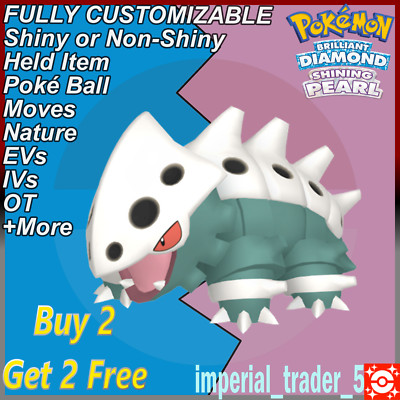 Pokemon Brilliant Diamond & Shining Pearl   Shiny Lairon   6IV Customizable