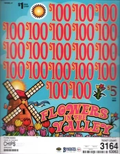 Pull Tab Tickets -Chip Tickets - Game - Flowers in the Valley