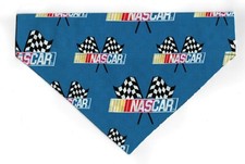 NASCAR Pet Dog or Cat Bandana Scarf Reversible CHECKERED FLAG  Made in USA  