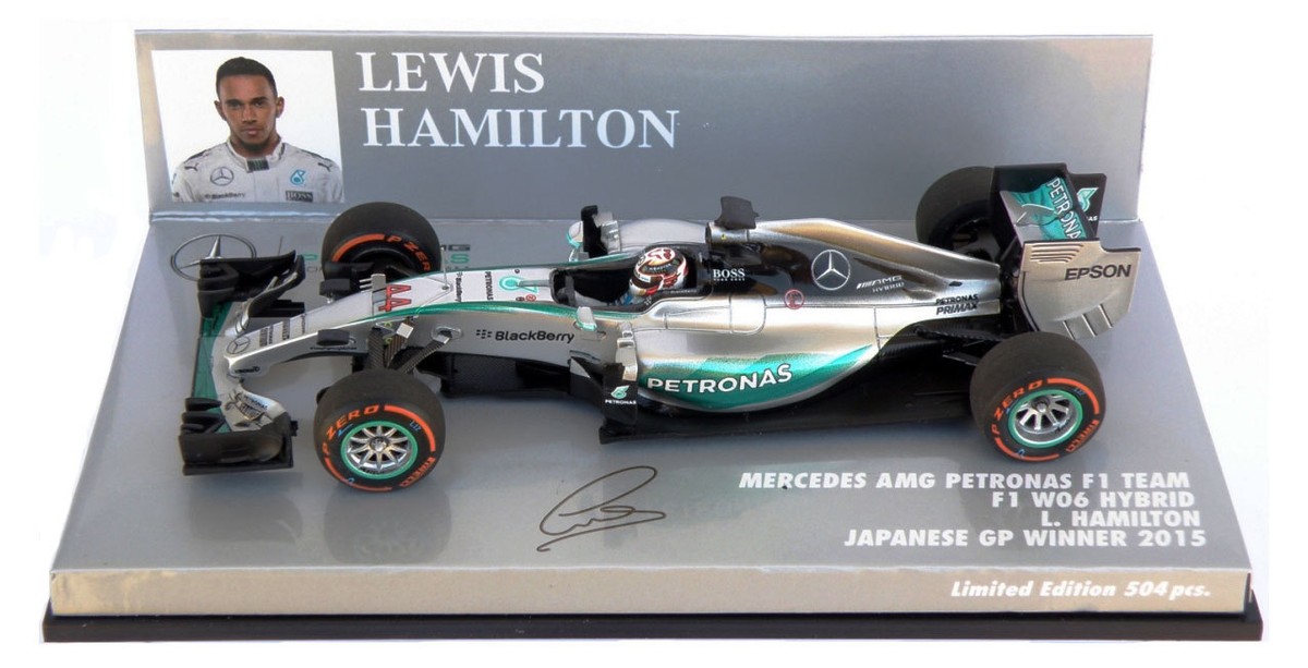 spark メルセデス F1 W06 ハミルトン 2015 日本GP優勝 Spark 1:43