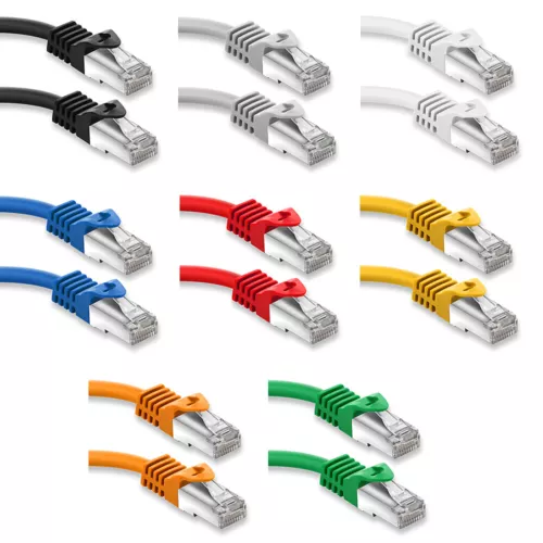 CAT 7 Patchkabel Netzwerkkabel RJ45 LAN DSL Ethernet Netzwerk Kabel 0,25m - 50m