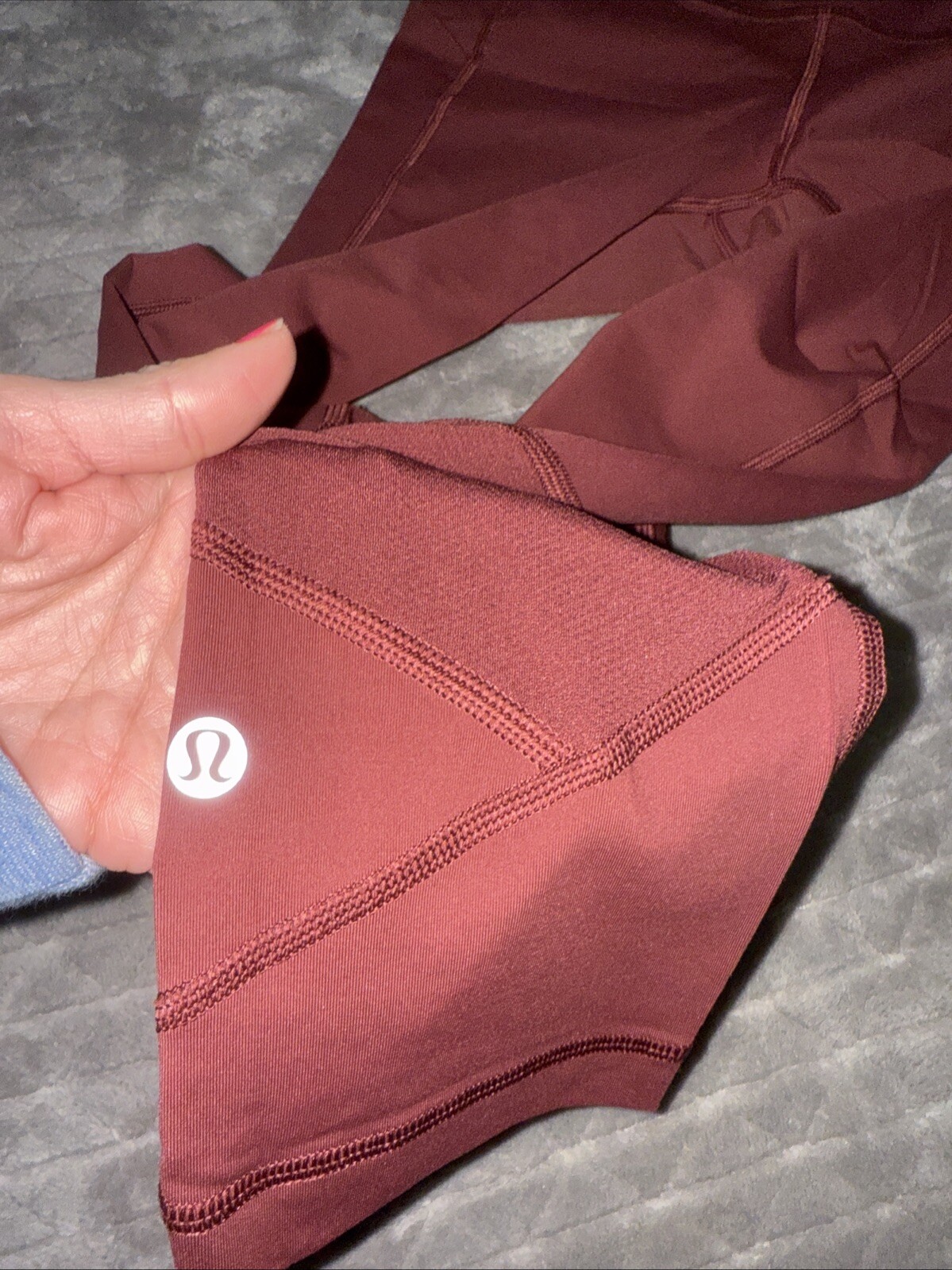 Lululemon Pace Rival Crop Ruby Wine 22" Luxtreme … - image 7