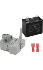W10189190Refrigerator Start Device Relay Combination, Compressor Run Capacitor